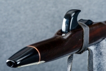 African Blackwood  Native American Flute, Minor, Mid A-4, #P8K